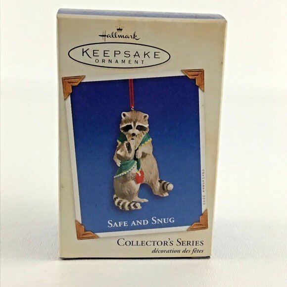Hallmark Other - Hallmark Keepsake Christmas Ornament Safe And Snug #3 Raccoon New Vintage 2003